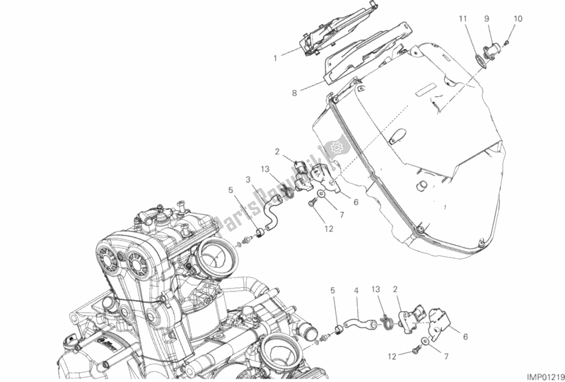 Todas as partes de Unidade De Controle Do Motor do Ducati Multistrada 950 USA 2019